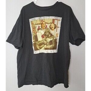Star Wars Christmas Caroling Darth Vader, Luke Skywalker & Leia Mens Black 2XL